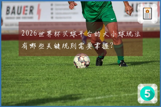 2026世界杯买球平台的大小球玩法有哪些关键规则需要掌握？